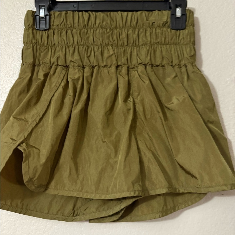 FP‎ Movement The Way Home Olive Shorts with Liner. Wide Comfortable Waistband.